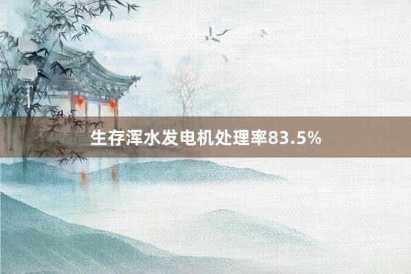 生存浑水发电机处理率83.5%